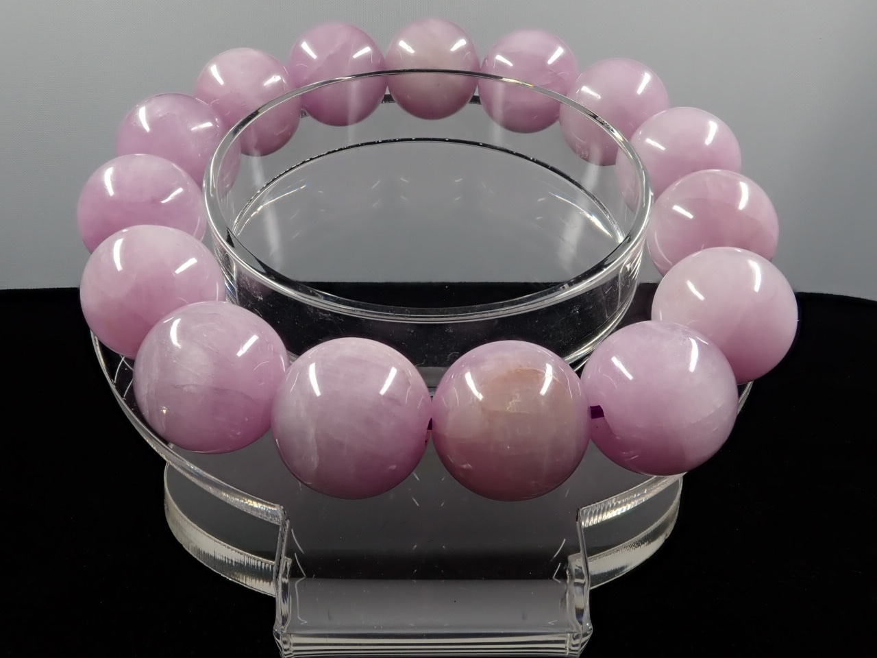 ミルキークンツァイト ブレスレット 14.0㎜ 4A | 天然石,カ行