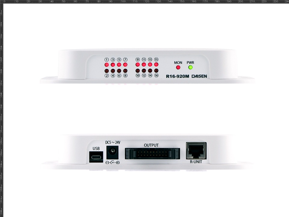 16点オープンコレクタ出力920MHz帯無線受信機外部ユニットセット