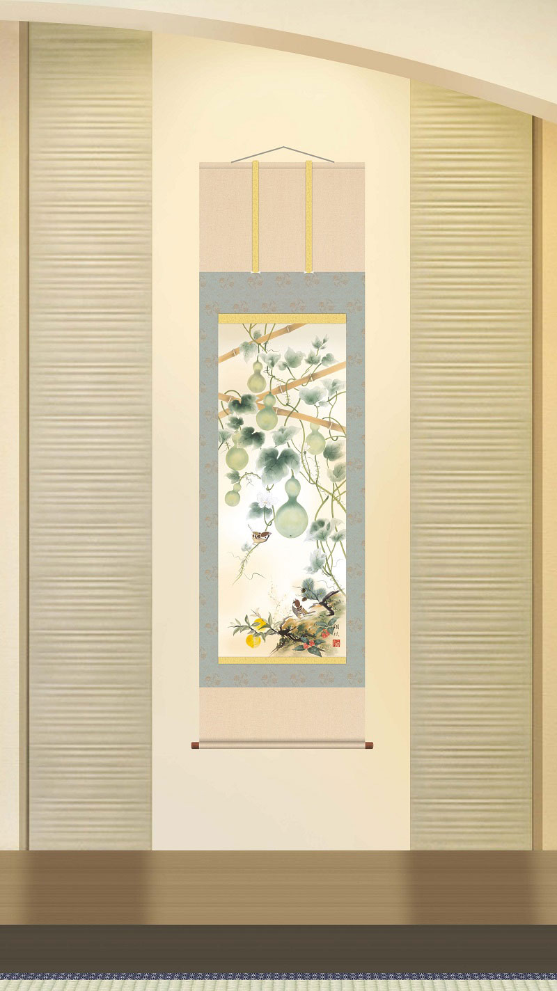 開運六瓢息災図 / 伊藤翔風 筆】 掛軸（尺三）｜テレマルシェ