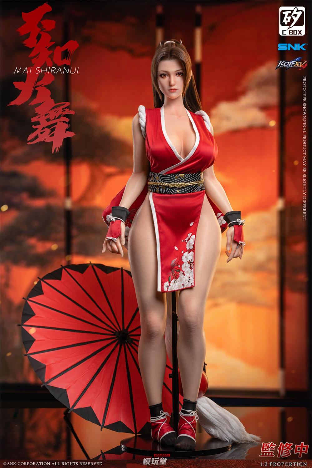 匿名配送】KOF 不知火舞 1/4 スタチュー フィギュア艶姿ver. 匿名配送