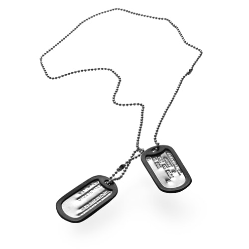 米軍 実物 IDタグ USN MILITARY（ミリタリー） 打刻OK！ネコポス対応！新品 米軍 IDタグ