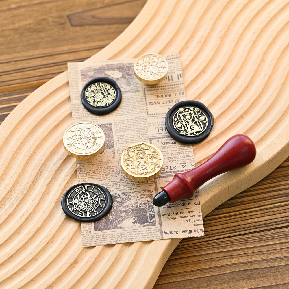 Stamp Setハンドル＋スタンプヘッド3点セット《アンティーク柄》