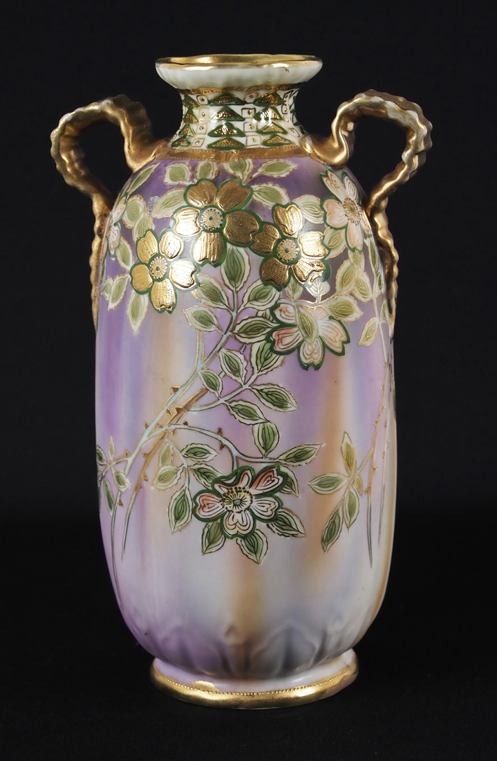 オールドノリタケ 「花文金盛両耳花瓶」 | | アトリエ・ブランカ