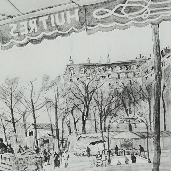 藤田嗣治 「テルヌ広場（モノクロ）」 | | アトリエ・ブランカ