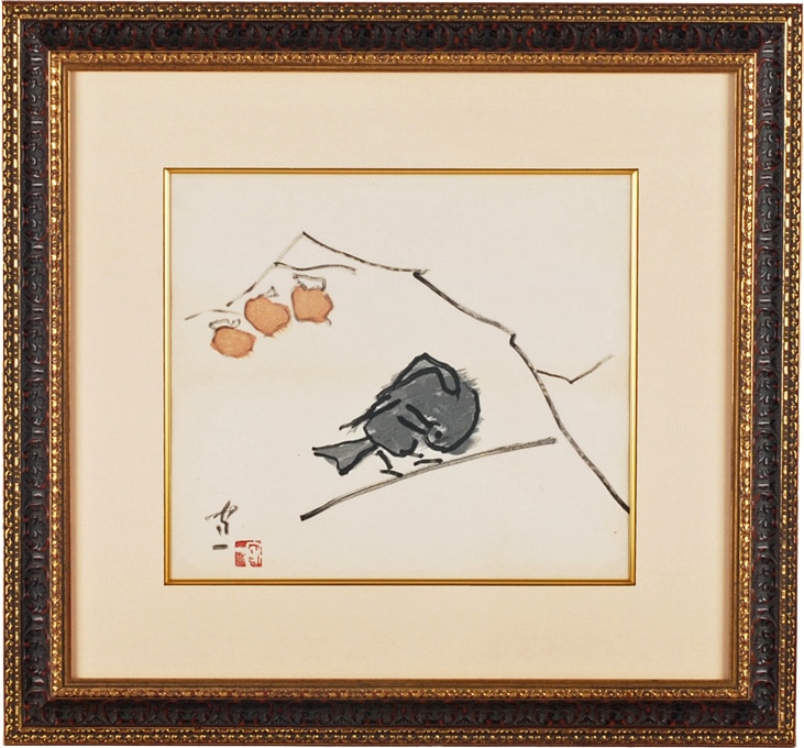 熊谷守一 「柿に烏」 | | アトリエ・ブランカ