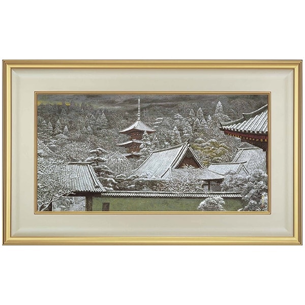 後藤純男「大和・雪のしじま」 額装｜エンディショップ【公式通販】