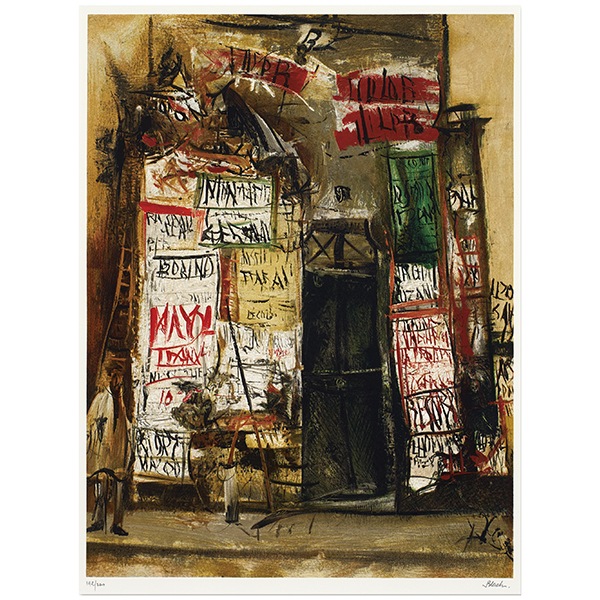 生誕125年 佐伯祐三 リトグラフ「広告貼り」｜エンディショップ【公式