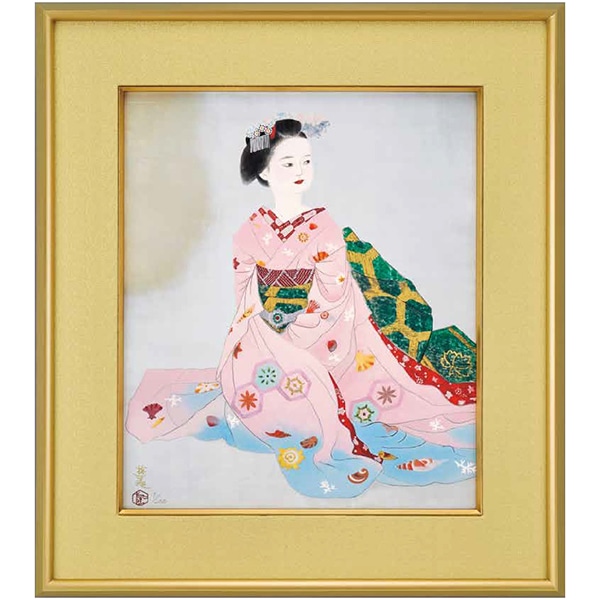 池本冨実「舞妓」日本画 10号 日美展出展作品 舞妓を描く達人