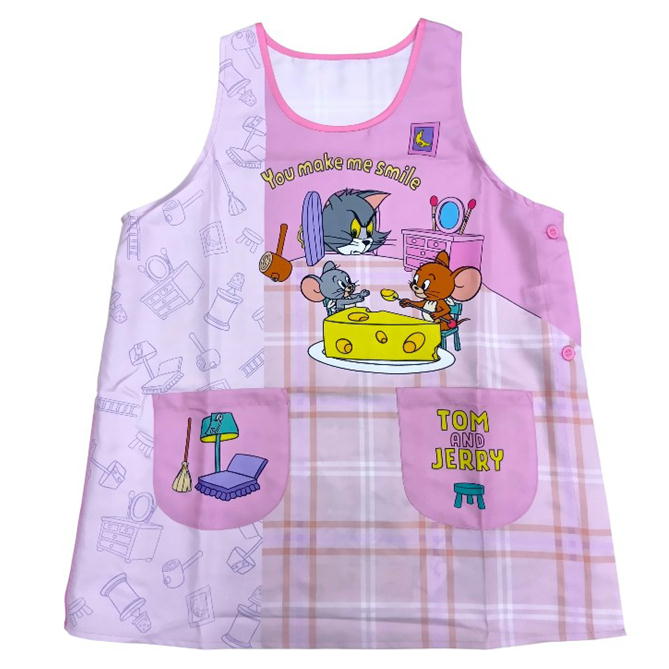 エプロン トム＆ジェリー 353320-2 美竹 大寸 大きいサイズ トム