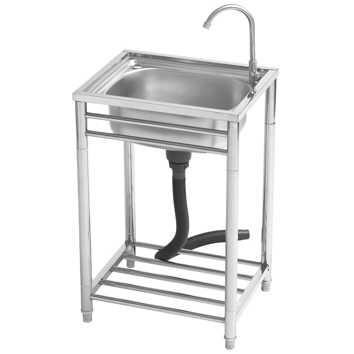 送料無料】サンカ おそとキッチン ステンレス流し台55 蛇口付 OK-55SJ