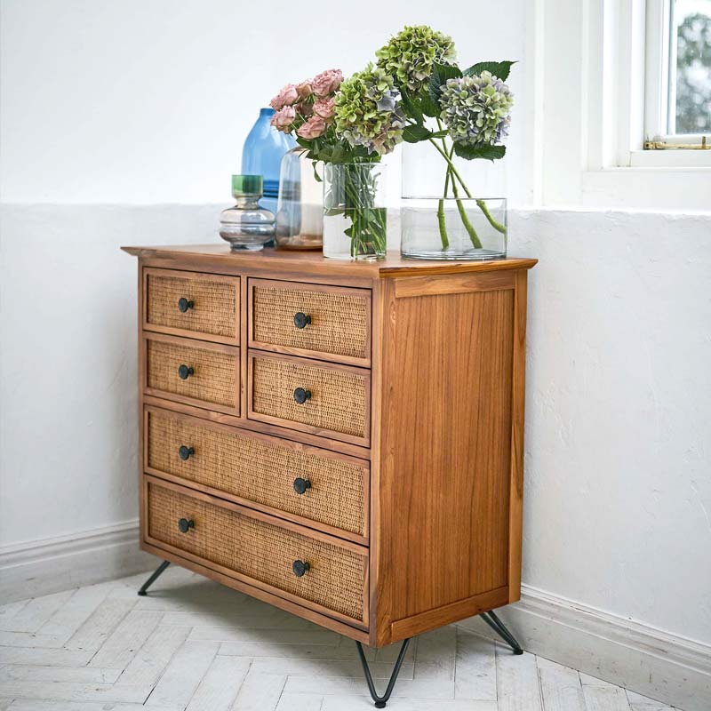 ナチュラル＆ラタン チェスト｜B-COMPANY公式オンラインショップ