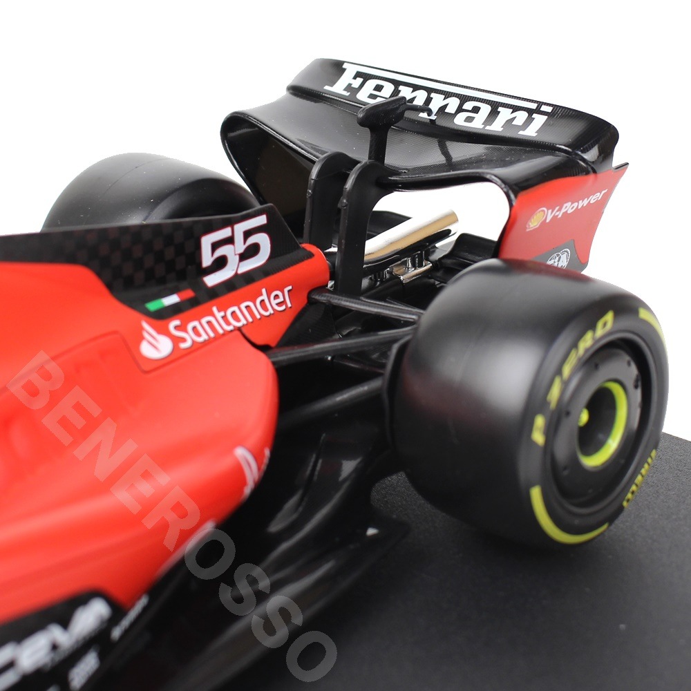 Bburago 1/18スケール フェラーリ SF-23 C.サインツ #55 2023 レッド