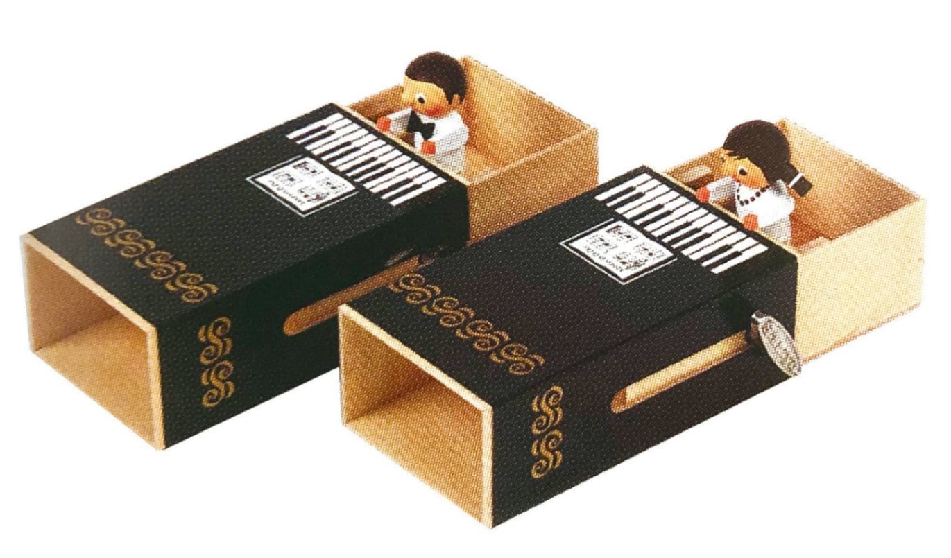 ヴェルナー ポップオルゴール ピアノ 女の子 | 工芸品,ドイツの工芸品