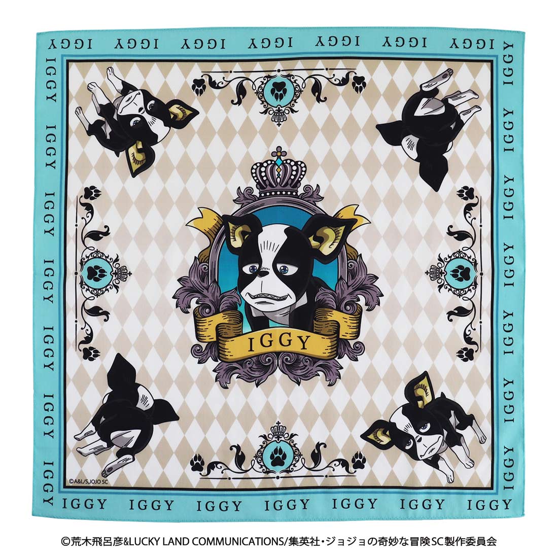 ジョジョの奇妙な冒険 スターダストクルセイダース】 ハンカチ イギー