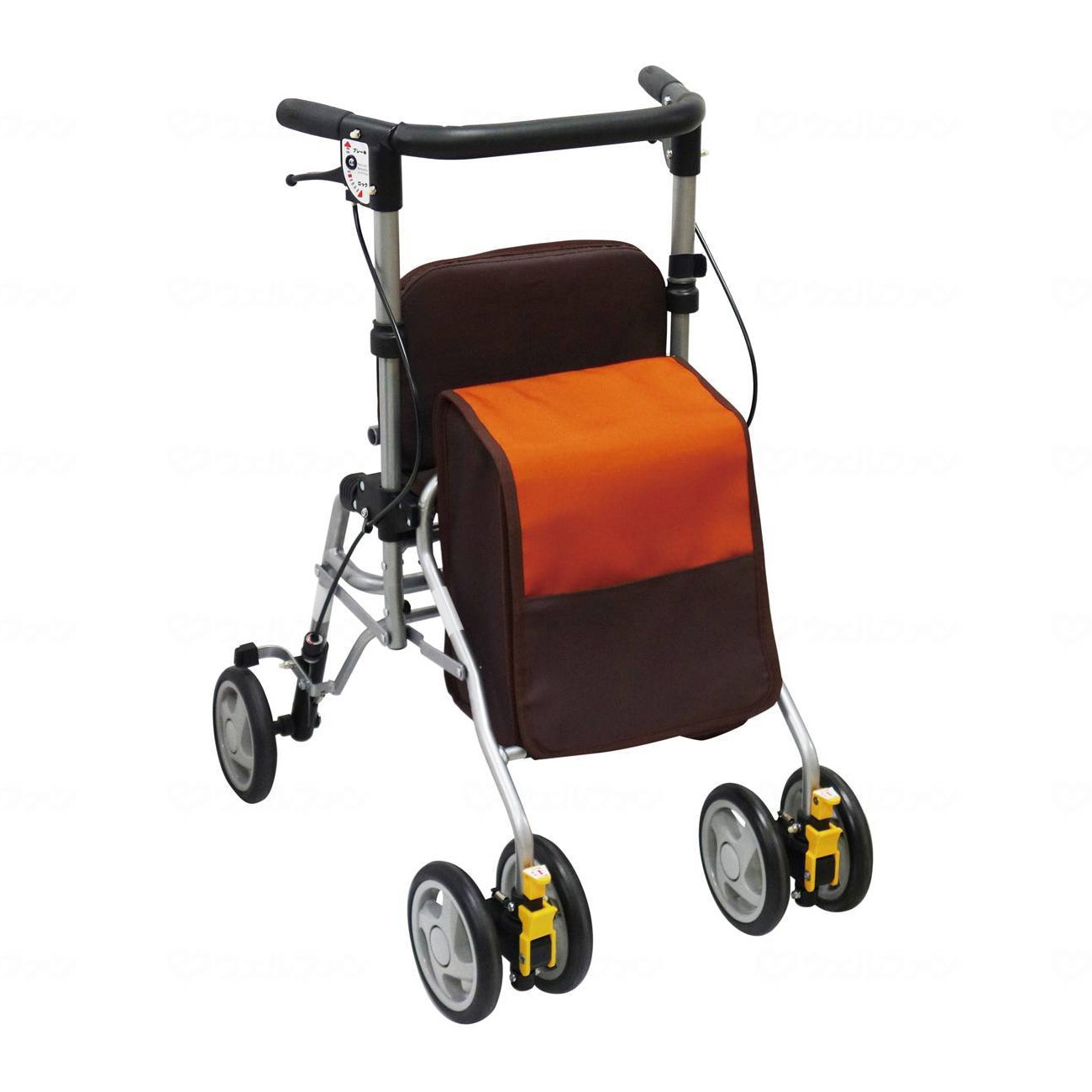 シンフォニー SPスリム オレンジ/BR ｜ シルバーカー・歩行器,歩行器