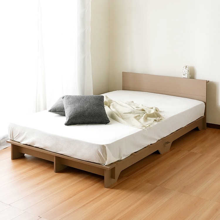 シングル】すのこ仕様で通気性抜群！簡単10分組立て!【ネジを使わない