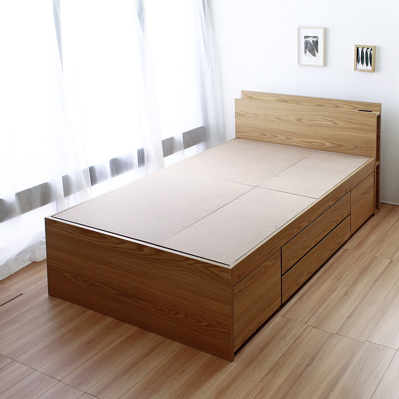 ダブル】大容量収納 チェストベッド/オムニア【OMNIA】｜ベッド