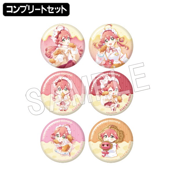予約】ホロライブ 鳴門鯛焼本舗×さくらみこ トレーディング缶バッジ