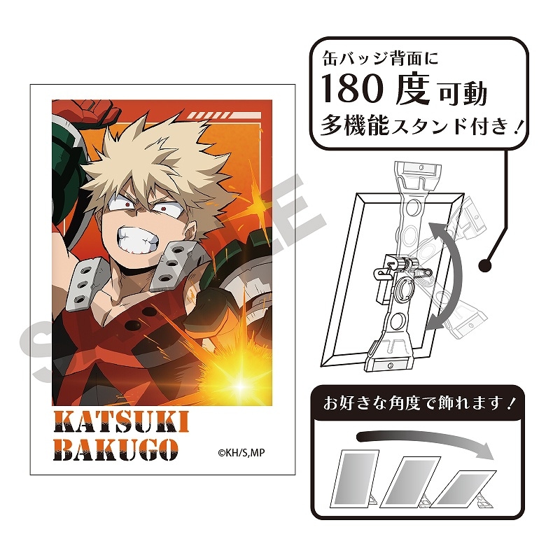 ヒロアカ 原作コレクション缶バッジ 第6弾 体操服 爆豪勝己 ヒロアカ