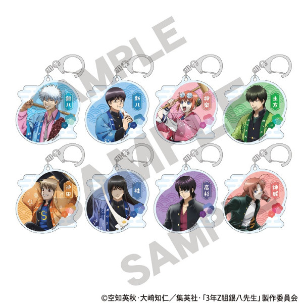 予約商品3月上旬発送】3年Z組銀八先生 アート缶バッジ＿神楽/餅つき大会