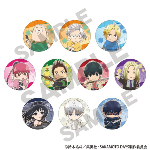 SAKAMOTO DAYS アート缶バッジ＿朝倉 シン/モダン和装