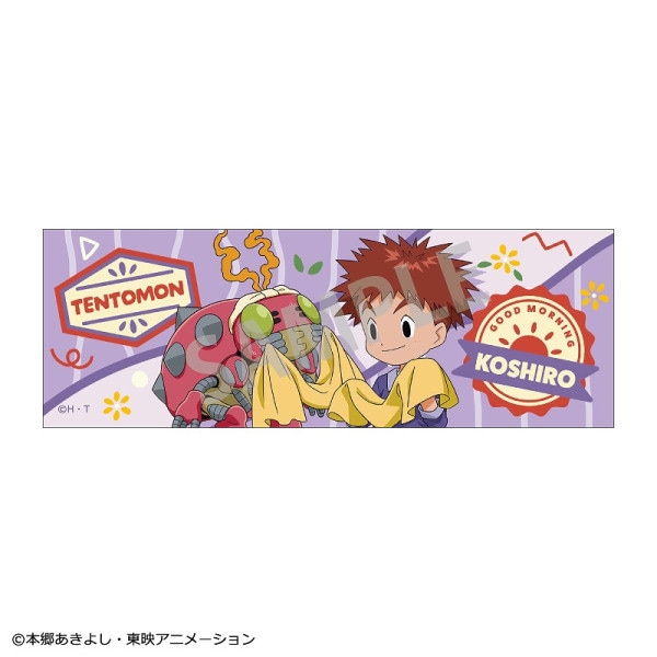 デジモンアドベンチャー ロングスクエア缶バッジ＿八神太一＆アグモン
