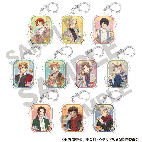 ヘタリア World☆Stars アート缶バッジ＿ロシア/食べ歩きグルメ