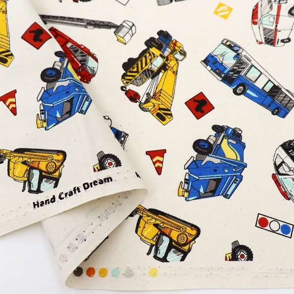 生地 生地 乗り物オックス 2025 入園入学 DR2409-4 | 手芸センター