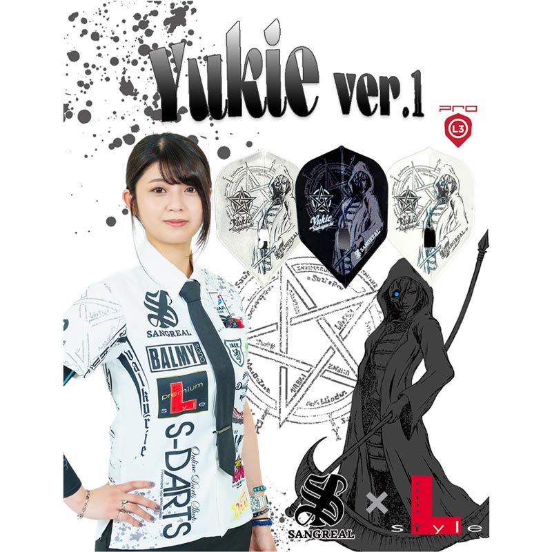 ダーツ　フライトセット　坂口優希恵 エルフライトプロ 坂口優希恵 ver.2 L3 B L-Flight PRO Yukie