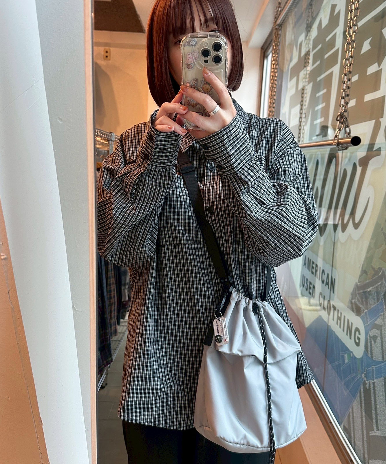 DEVICE × mikaコラボ 】 Rename ナイロン×パラコード巾着ショルダー