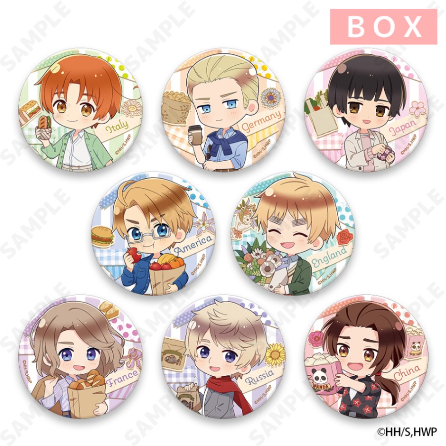 予約販売】ヘタリアWorld☆Stars トレーディング缶バッジ～Holiday