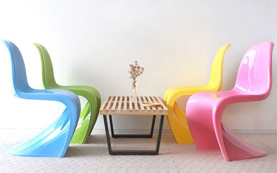 パントンチェア つやあり ツヤあり ピンク ジェネリック リプロダクト