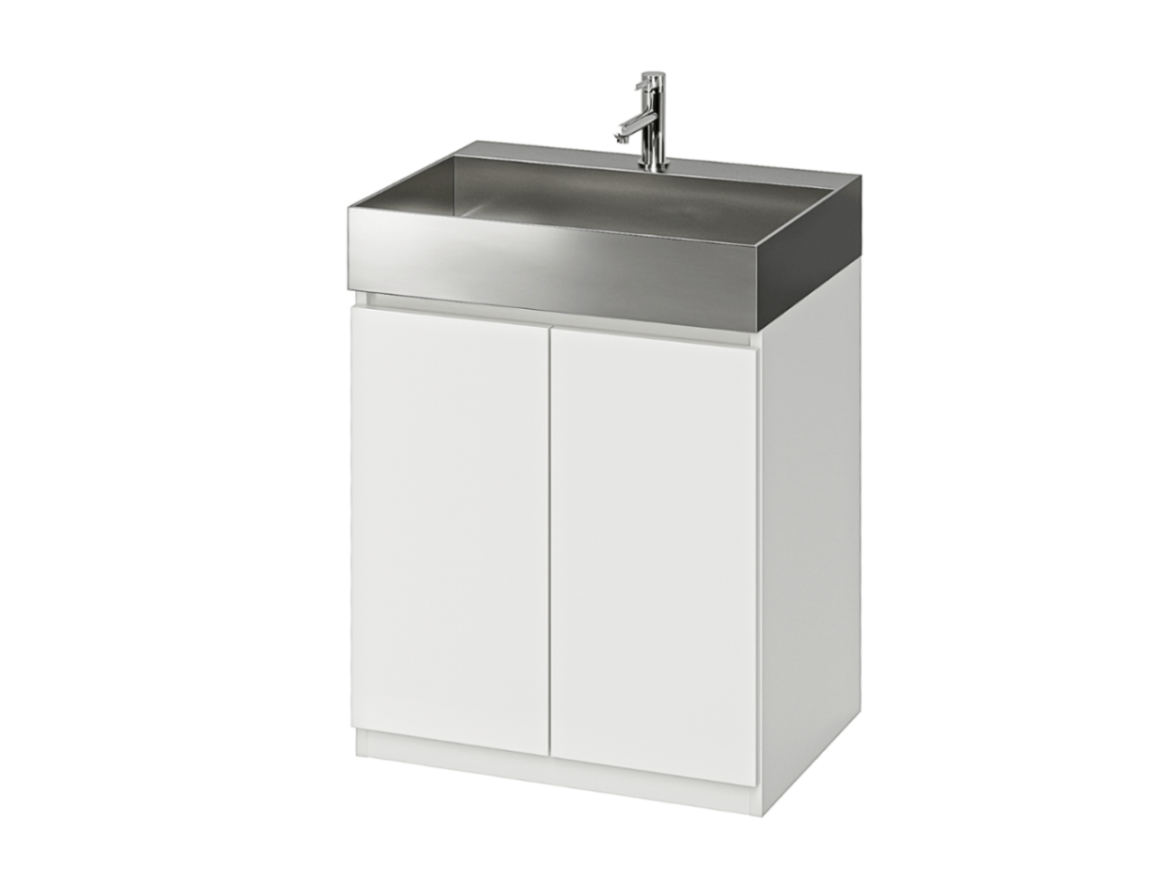 洗面台スタンディングタイプW600×D450×H800（ステンレスボウル+木製