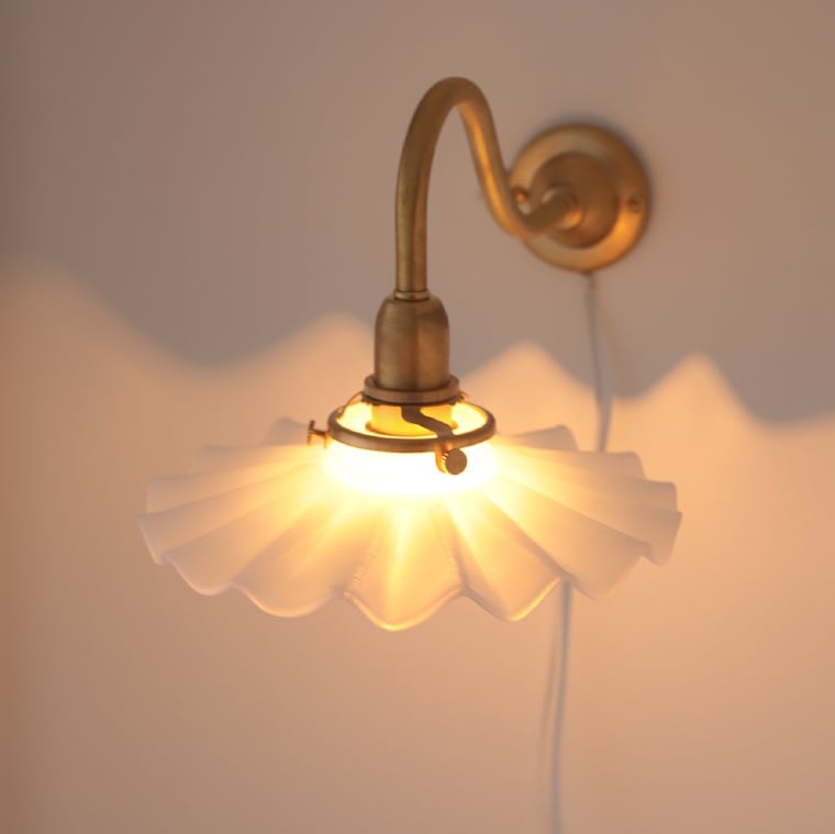 ☆ミルクグラスシェード シェル | 照明器具,シェード,[TYPE Bシェード