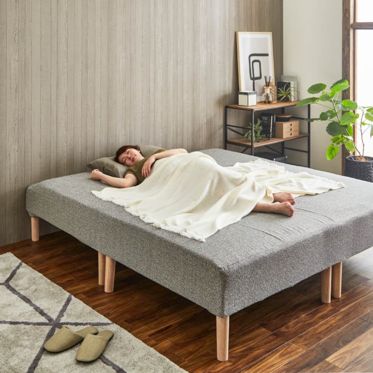 脚付マットレス ベッド QW ワイドクイーン MY 170｜家具の通販tac