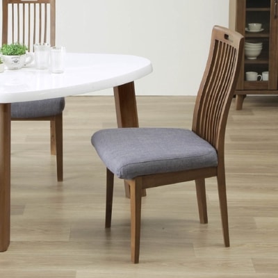 ダイニングチェア ファブリック ラバー材 MYチェア 05（ブラウン