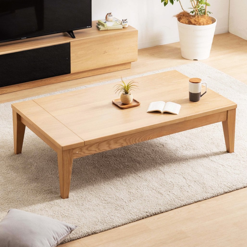 幅130-180］ 伸長式 リビングテーブル ｜ ローテーブル センター