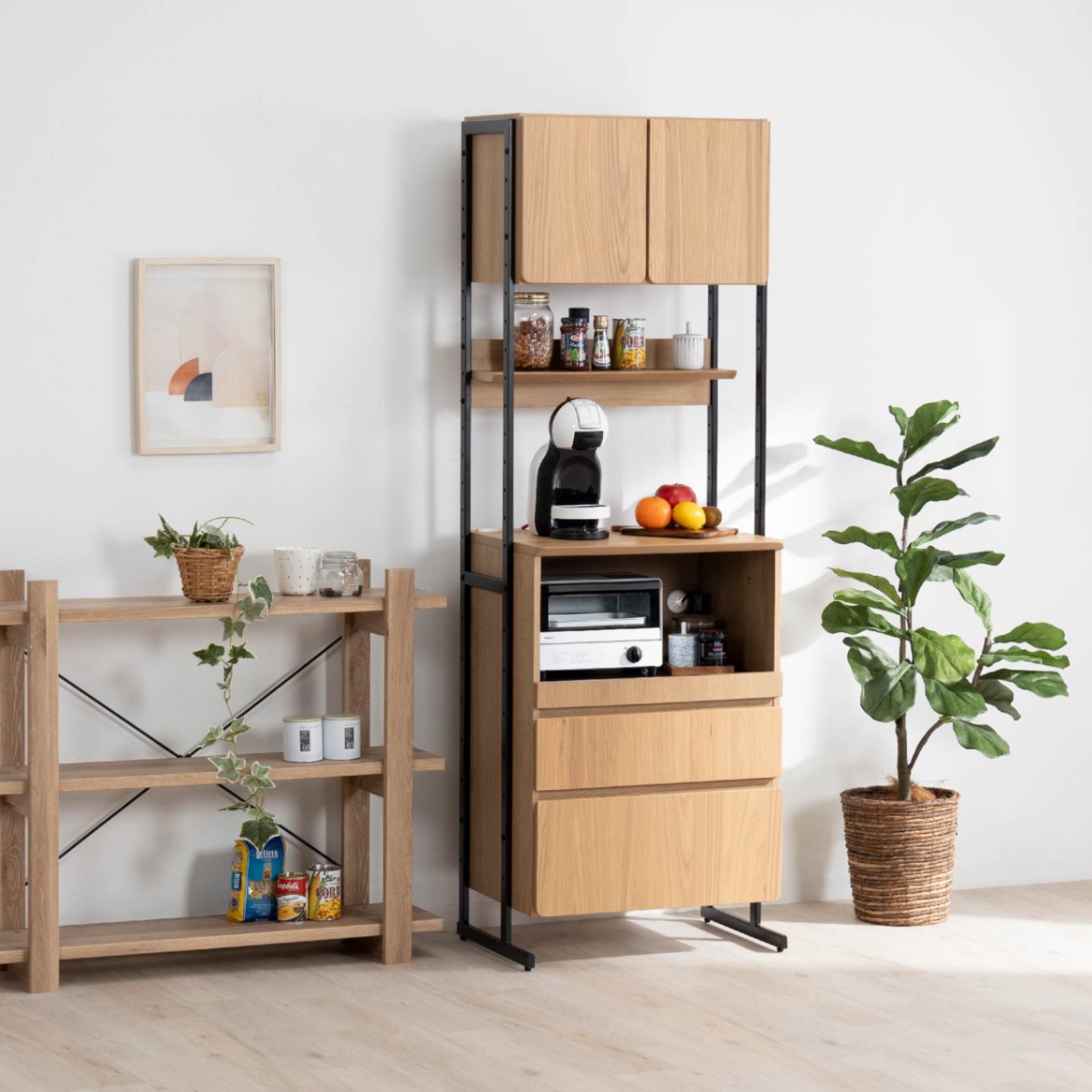 幅60］ デクレア ｜ 収納 食器棚 キッチンボード