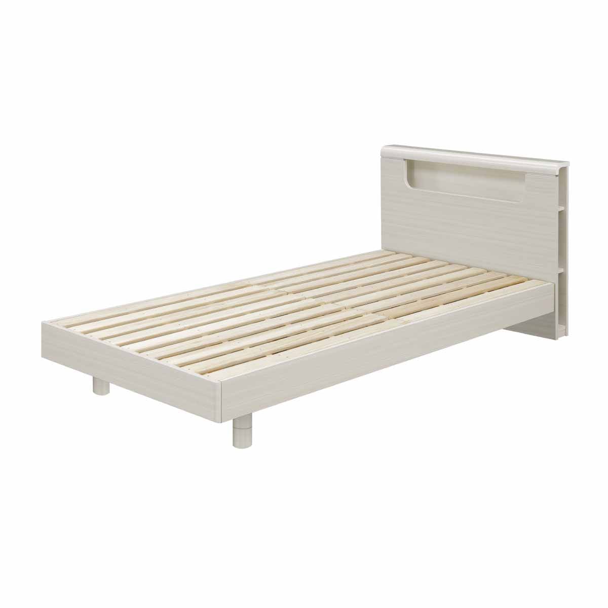 幅98][シングル］ すのこベッド べッドフレーム 木製 ホワイト