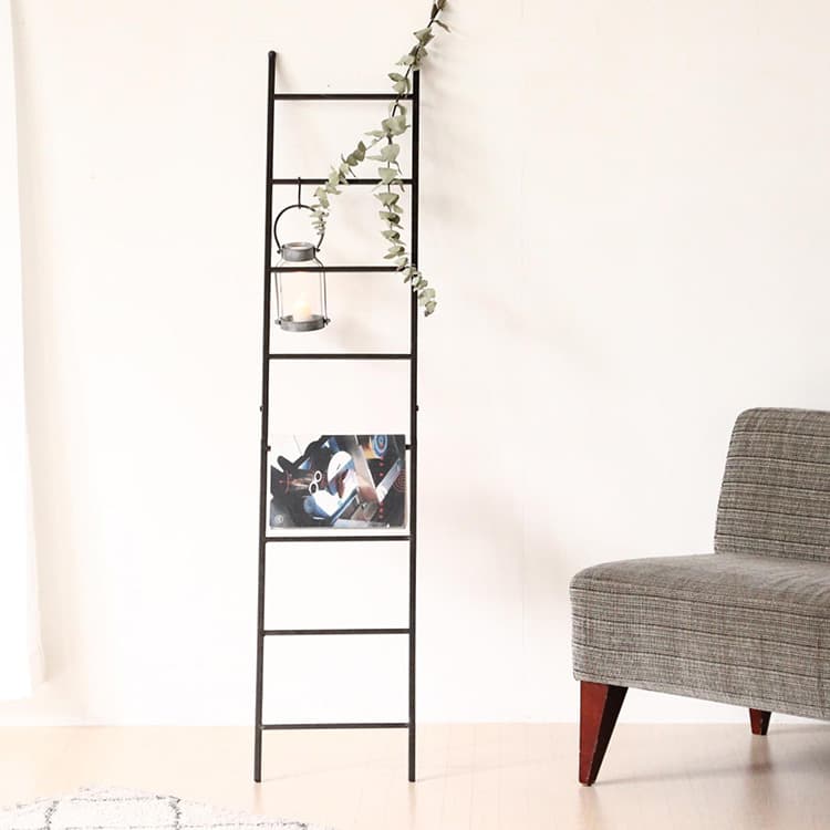 ラダーラック ジョセフアイアン ラダーシェルフ スリム 組立式 Joseph