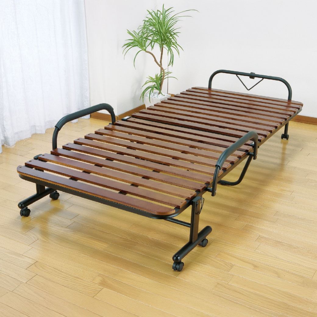 天然木すのこ折りたたみベッド シングル｜ファミリー・ライフ公式通販