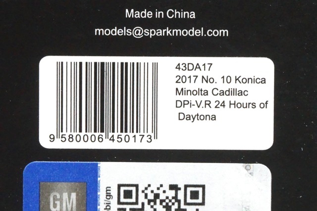 1/43 スパーク 43DA17 Konica Minolta キャデラック DPi-V.R デイトナ