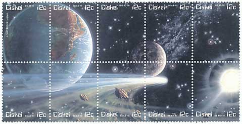 ハレー彗星接近記念 切手小型シート 南アフリカ（シスカイ）発行