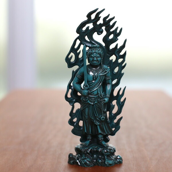 仏像】 不動明王 青 21.0cm | 仏具,仏像(金属製) | がらんどう｜手