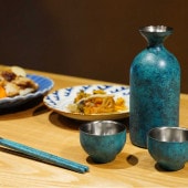 折燕ORI-EN】酒器（二重構造徳利1.5合・二重構造ぐい呑み2個）｜新潟の