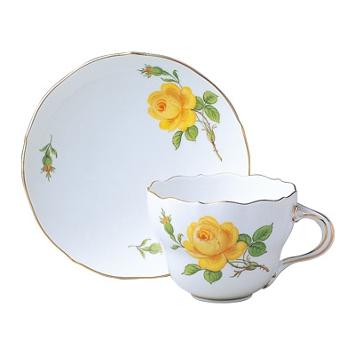 マイセン マイセンのバラ(イエロー) ティー/コーヒー兼用カップ