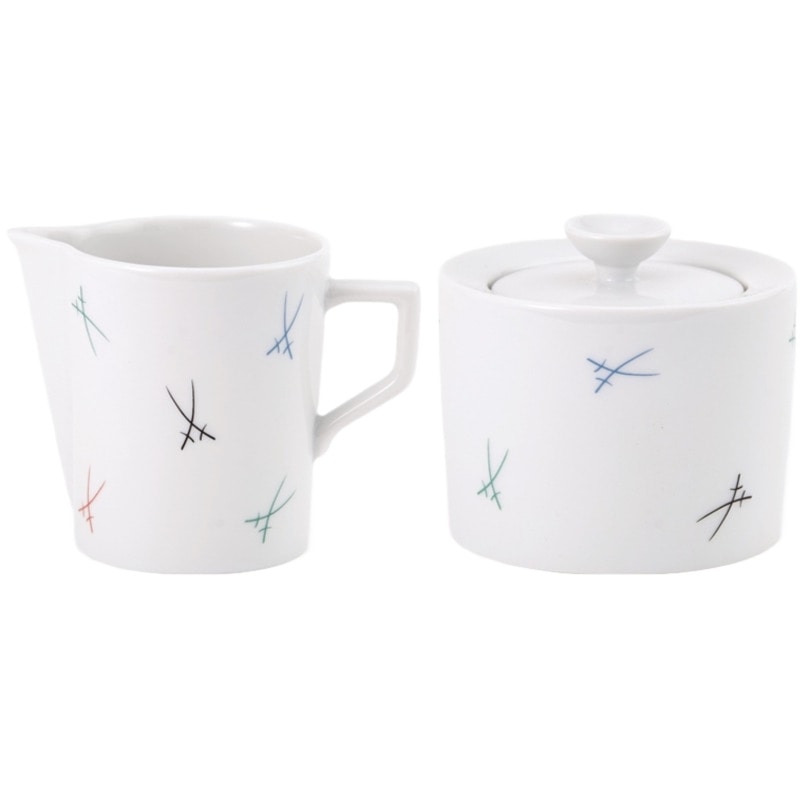 マイセン 剣マーク カラフル クリーマー＆シュガーセット 79A852/41762