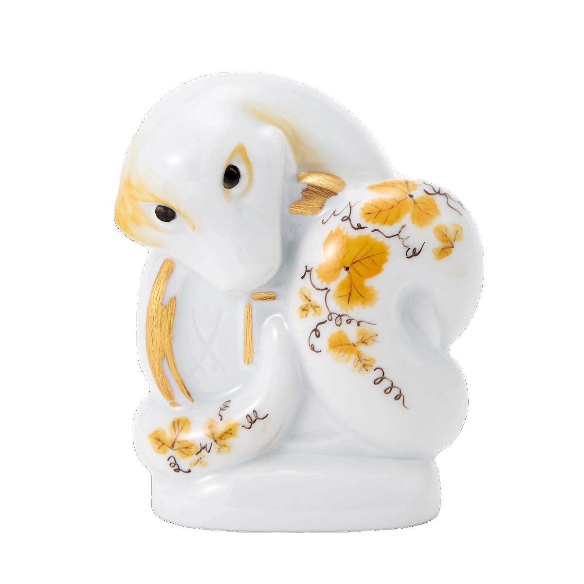 マイセン ミニ干支人形 巳 (ヘビ/コイン) 83647/900300 日本オリジナル