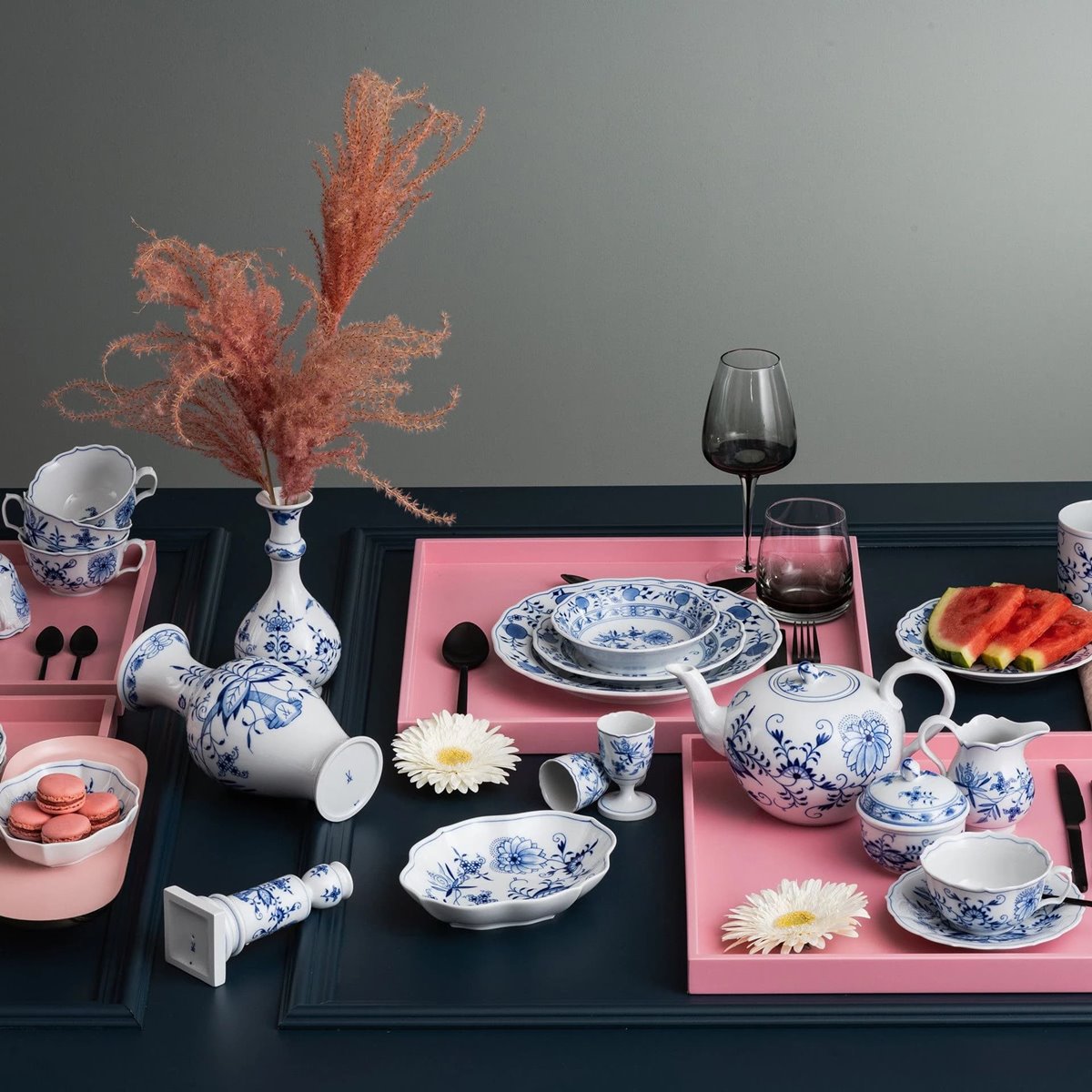 マイセン ブルーオニオン シェル型ディッシュ 800101/00209 | ブルー