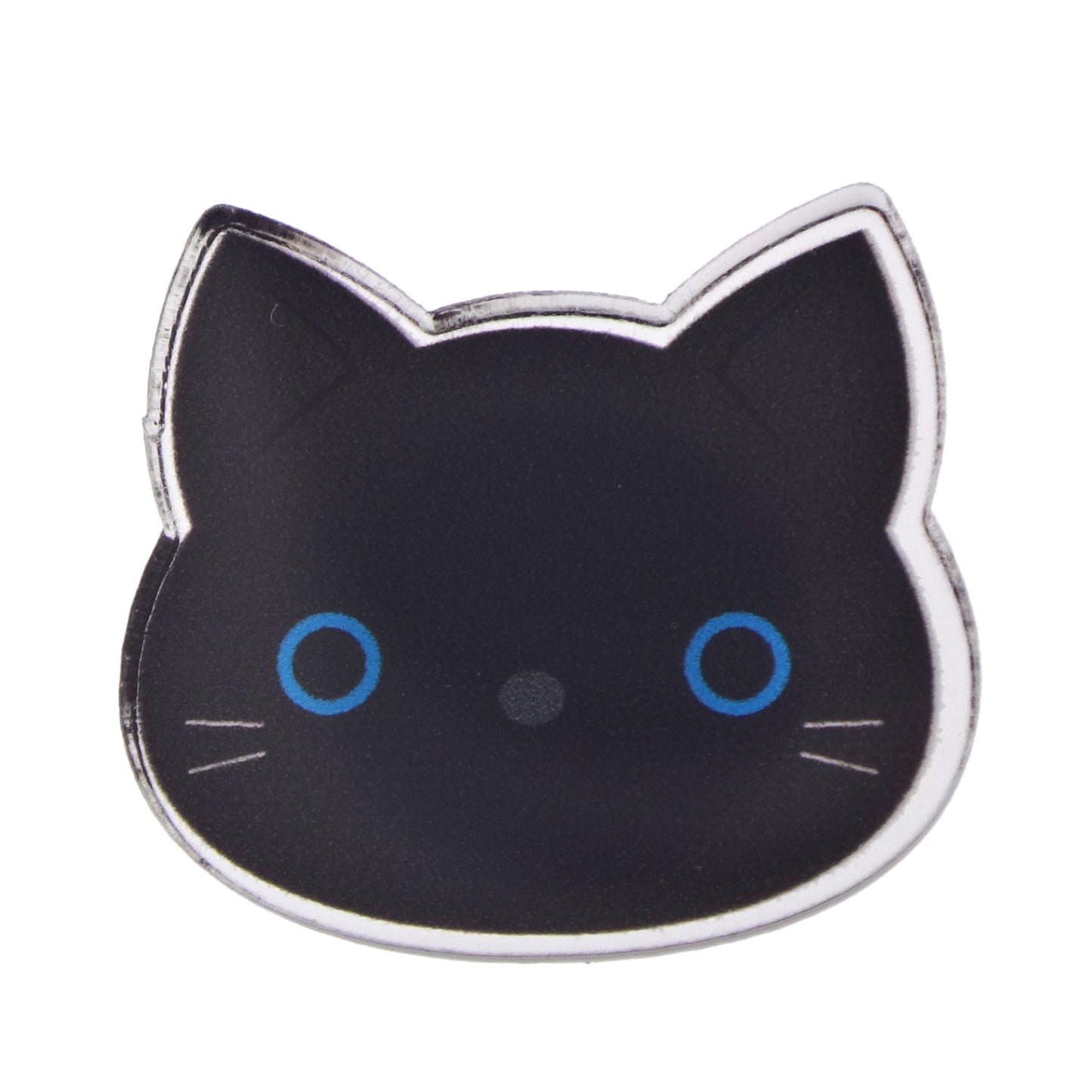 ハロウィン アクリルマグネットバッジ 黒猫 くろねこ｜パーツ材料の